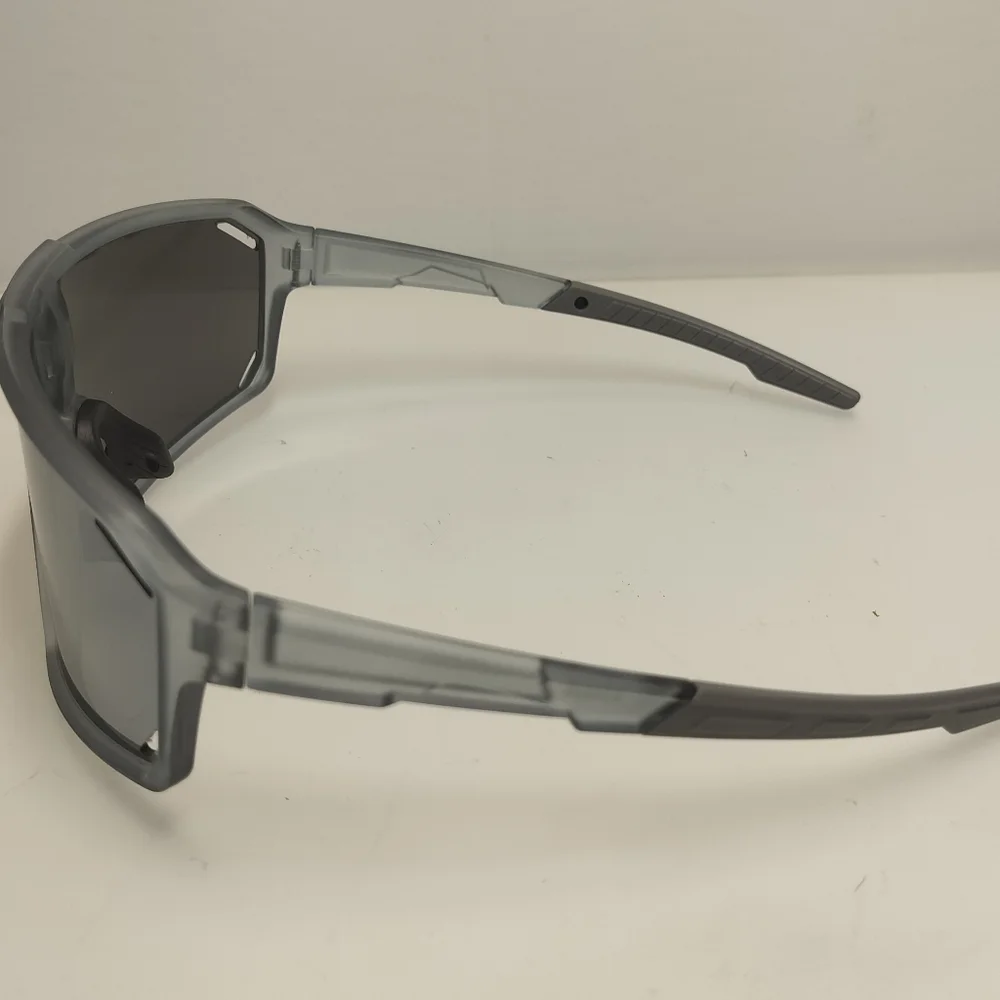 Sport Shield Sunglasses - Gray Frame with Smoke Lenses Pre-owned